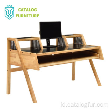 Meja Workstation Studio Desain Modern Stabil